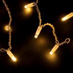 Праздничная гирлянда бахрома теплый белый 3*0,6 м IP65 100-101 Eurosvet