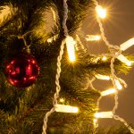 Праздничная гирлянда бахрома теплый белый с эффектом мерцания 3*0,6 м IP65 100-101 Eurosvet