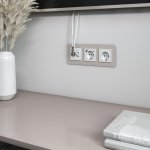 Розетка ТВ+Ethernet RJ-45 6 cat.(белый) Werkel W1181301