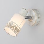 Настенный светильник Eurosvet Silvia 20025/1 белый с золотом/ хром