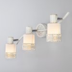 Настенный светильник Eurosvet Silvia 20025/3 белый с золотом/ хром