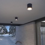 Уличный потолочный светильник Light LED 2104 IP54 35130/H черный Elektrostandard