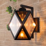 Ambra D Настенный уличный светильник IP33 35133/D черный Elektrostandard