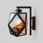 Ambra D Настенный уличный светильник IP33 35133/D черный Elektrostandard