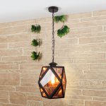 Ambra H Уличный подвесной светильник IP33 35133/H черный Elektrostandard