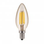 Филаментная светодиодная лампа Свеча 9W 6500K E14 (CW35 прозрачный) BLE1440 Elektrostandard