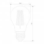Филаментная светодиодная лампа Classic 12W 4200K E27 (A60 тонированный) BLE2756 Elektrostandard
