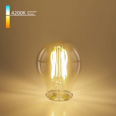 

Филаментная светодиодная лампа Classic 12W 4200K E27 (A60 тонированный) BLE2756 Elektrostandard