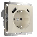 Розетка с быстрой зарядкой USB Type A+С слоновая кость W1171703 Werkel
