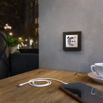 Розетка с быстрой зарядкой USB Type A+С серебряная W1171706 Werkel