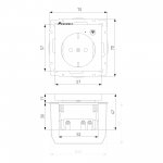 Розетка Wi-Fi (черный матовый) Werkel W1171608