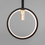 Подвесной светодиодный светильник с пультом управления 90249/5 черный Eurosvet Verge