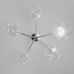 Потолочная люстра со стеклянными плафонами 70128/5 хром Eurosvet