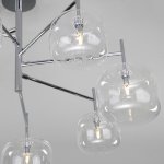 Потолочная люстра со стеклянными плафонами 70128/7 хром Eurosvet