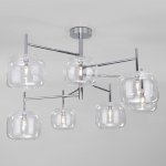 Потолочная люстра со стеклянными плафонами 70128/7 хром Eurosvet