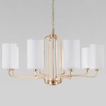 Классическая люстра с абажурами 60128/8 золото Eurosvet