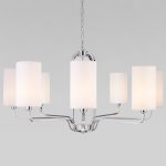 Подвесная люстра с абажурами 60128/8 хром Eurosvet