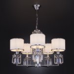 Подвесная люстра с абажурами 10099/5 хром Eurosvet