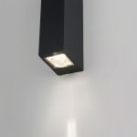 Уличный настенный светодиодный светильник Blaze LED IP54 35136/W черный Elektrostandard
