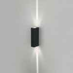 Уличный настенный светодиодный светильник Blaze LED IP54 35136/W черный Elektrostandard