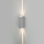 Уличный настенный светодиодный светильник Blaze LED IP54 35136/W серый Elektrostandard