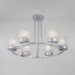 Потолочная люстра со стеклянными плафонами 60127/6 хром Eurosvet
