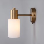 Настенный светильник с плафоном 70160/1 латунь Eurosvet