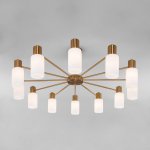 Потолочная люстра в стиле лофт 70160/12 латунь Eurosvet