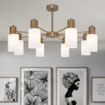 Потолочная люстра в стиле лофт 70160/12 латунь Eurosvet