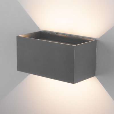 

Уличный настенный светодиодный светильник WINNER DOUBLE LED IP54 35137/W серый Elektrostandard