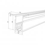 Шинопровод встраиваемый черный 1м Slim Magnetic 85086/00 Elektrostandard