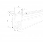 Шинопровод встраиваемый черный 2м Slim Magnetic 85087/00 Elektrostandard
