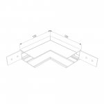 Коннектор угловой внутренний для накладного шинопровода Slim Magnetic 85091/00 Elektrostandard