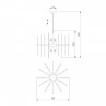 ПОДВЕСНАЯ ЛЮСТРА УМНЫЙ ДОМ 355/6 Smart хром Bogates