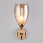 Настенный светильник со стеклянным плафоном 50285/1 золото Eurosvet