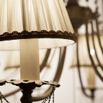 Подвесная люстра с абажурами 10149/8 античная бронза/прозрачный хрусталь Eurosvet