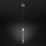 Подвесной светильник со стеклянным плафоном 50381/1 хром Eurosvet