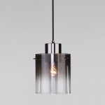 Подвесной светильник со стеклянным плафоном 50227/1 дымчатый Eurosvet