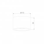 Уличный потолочный светильник Light LED 2135 IP65 35141/H белый Elektrostandard