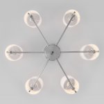 Классическая люстра с абажурами 60132/6 хром Eurosvet