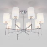 Потолочная люстра с абажурами 60132/8 хром Eurosvet