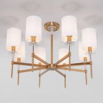 Классическая потолочная люстра 60132/8 латунь Eurosvet