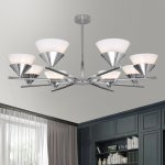 Потолочная люстра в стиле лофт 70138/8 хром Eurosvet