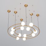 Подвесной светильник 359/12 латунь Bogates