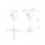 Уличный светодиодный светильник VISOR 35142/S черный Elektrostandard