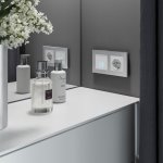 Сенсорный выключатель двухклавишный с подсветкой 1000 Вт (белый) Werkel W4520001