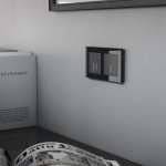 Сенсорный выключатель одноклавишный с подсветкой 1000 Вт (черный) Werkel W4510008