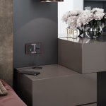 Сенсорный выключатель одноклавишный с подсветкой 1000 Вт (черный) Werkel W4510008