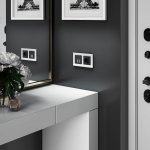 Сенсорный выключатель двухклавишный с подсветкой 1000 Вт (черный) Werkel W4520008