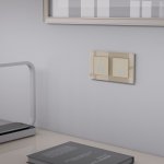 Сенсорный выключатель одноклавишный с подсветкой 1000 Вт (шампань) Werkel W4510011